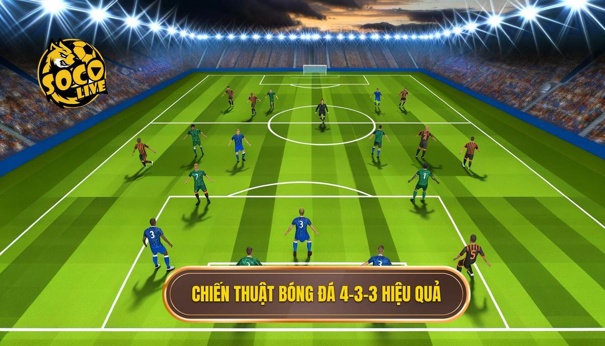 Chiến thuật bóng đá 4-3-3 hiệu quả 