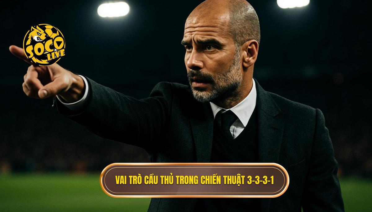 Chiến thuật bóng đá 3-3-3-1: Sơ đồ hoàn hảo cho lối chơi tấn công tổng lực 2 Phân tích chuyên sâu vai trò cầu thủ trong Chiến thuật bóng đá 3-3-3-1