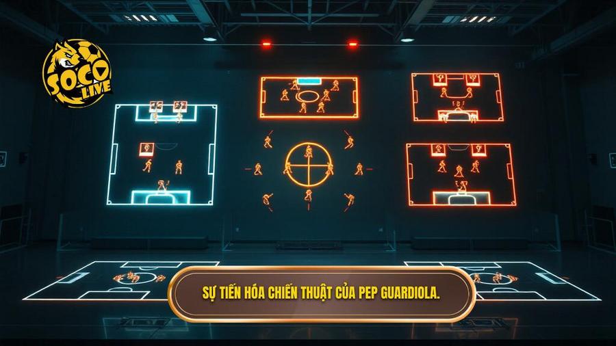 Sự tiến hóa của chiến thuật Pep Guardiola qua các thời kỳ